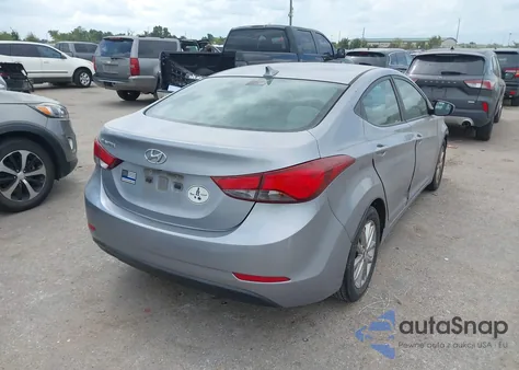 2015 Hyundai Elantra Se from USA, damaged, VIN 5NPDH4AE2FH632490